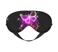 Schlafmaske mit tanzendem Schmetterling, aus Seide, elastisches Band, für Reisen und Nickerchen, weiche Augenabdeckung für Reisen, Yoga, Nickerchen