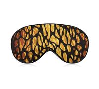 Schlafmaske mit Tier-Giraffen-Druck, mit verstellbarem Riemen, bequeme und weiche Augenmaske zum Schlafen, Lichtblockierung, leichte und atmungsaktive Augenabdeckung für Männer und Frauen