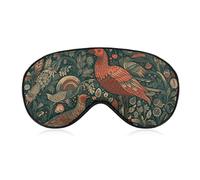 Schlafmaske mit Tieren und Bäumen, mit verstellbarem Riemen, bequeme und weiche Augenmaske zum Schlafen, Lichtblockierung, leichte und atmungsaktive Augenabdeckung für Männer und Frauen