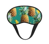 Schlafmaske mit tropischem Ananas, hawaiianischer Druck, für Seitenschläfer, niedliche Verdunkelung, Augenmaske, Schattierungen, Abdeckung für Zuhause oder Reisen