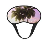Schlafmaske mit tropischem Baum für Damen und Herren, Augenmaske zum Schlafen, lichtblockierend, Schlafmaske mit elastischem Band, Augenbinde für Flugschläfer, weich, atmungsaktiv, Reiseaugenabdeckung