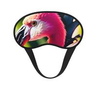Schlafmaske mit tropischem Flamingo- und Ananas-Druck, für Seitenschläfer, Cup-Form, Verdunkelung, Augenmaske, Schattierungen, Abdeckung für Damen und Herren