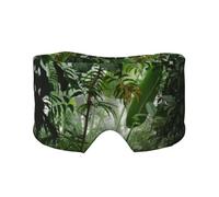 Schlafmaske mit tropischem Regenwald-Dschungelszenen-Druck, weich, hautfreundlich, Augenabdeckungen, lichtblockierende Schlafmaske für Reisen, Yoga, Nickerchen