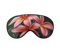 Schlafmaske mit tropischen Blumen, weich, bequem, Augenmaske mit verstellbarem Riemen, Augenabdeckung, Augenschatten für Männer und Frauen, Arbeit, Reisen
