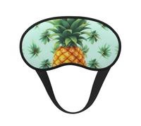Schlafmaske mit tropischen Früchten, Ananas, Augenmaske zum Schlafen, lichtblockierend, Schlafmaske mit elastischem Band, Augenbinde für Flugschläfer, weich, atmungsaktiv, Reiseaugenabdeckung für