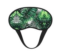 Schlafmaske mit tropischen Palmen und Bananenblättern, für Seitenschläfer, Cup-Form, Verdunkelung, Augenmaske, Schattierungen, Abdeckung für Damen und Herren