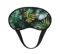 Schlafmaske mit tropischen Palmenblättern, für Seitenschläfer, niedliche Verdunkelung, Augenmaske, Schattierungen, Abdeckung für Zuhause oder Reisen