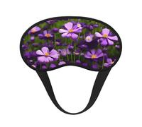 Schlafmaske mit violettem Blumendruck, für Seitenschläfer, niedliche Verdunkelung, Augenmaske, Schattierungen, Abdeckung für Zuhause oder Reisen