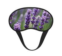Schlafmaske mit violettem Lavendel-Blumendruck, für Seitenschläfer, Cup-Form, Verdunkelung, Augenmaske, Schattierungen, Abdeckung für Damen und Herren