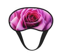 Schlafmaske mit violettem Rosen-Blumendruck, für Seitenschläfer, Cup-Form, Verdunkelung, Augenmaske, Schattierungen, Abdeckung für Damen und Herren
