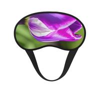 Schlafmaske mit violettem Tulpenmuster, für Seitenschläfer, Cup-Form, Verdunkelung, Augenmaske, Schattierungen, Abdeckung für Damen und Herren