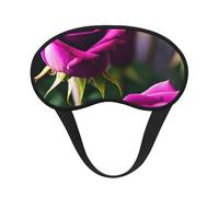 Schlafmaske mit violetten Rosen für Seitenschläfer, Cup-Form, Verdunkelung, Augenmaske, Schattierungen, Abdeckung für Damen und Herren