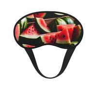 Schlafmaske mit Wassermelonen-Motiv für Seitenschläfer, Cup-förmige Verdunkelung, Augenmaske, Schattierungen, Abdeckung für Damen und Herren