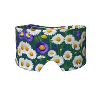 Schlafmaske mit Wildblumen- und Gänseblümchen-Aufdruck, licht-weich, Komfort-Augenbinde, mit verstellbarem Kopfband