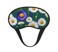 Schlafmaske mit Wildblumen und Gänseblümchen, bedruckt, für Seitenschläfer, Cup-Form, Verdunkelung, Augenmaske, Schattierungen, Abdeckung für Damen und Herren