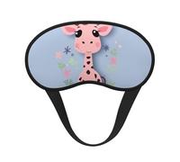 Schlafmaske, niedliche Giraffen-Augenmaske zum Schlafen, Verdunkelung, für Männer und Frauen, Schlafmaske, bequeme Augenbinde, Augenschatten für Nachtschlaf, Reisen, Nickerchen, Büro