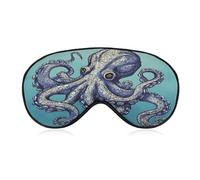 Schlafmaske, Oktopus-Design, lichtblockierende Schlafmaske, Augenabdeckung mit verstellbarem Riemen, Augen-Schlaf-Abdeckung