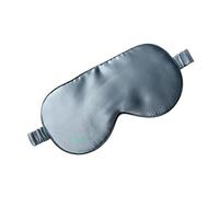 Schlafmaske Schlaf-Augenmaske aus reiner Seide, beidseitig, modische Seiden-Augenabdeckung, Schatten, weiche Augenbinde, Reise-Entspannungshilfe, mehrfarbig(Sea blue)