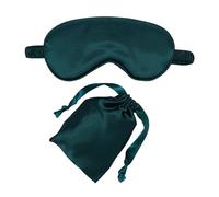 Schlafmaske Schlafmaske, Seiden-Augenmaske for Schlafen, weiche Maskenabdeckung, Schlaf-Augenbinde, Verdunkelungs-Augenbinde mit verstellbarer Schlaf-Augenabdeckung, Maske for unterwegs(Dark green)