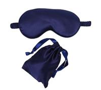 Schlafmaske Schlafmaske, Seiden-Augenmaske for Schlafen, weiche Maskenabdeckung, Schlaf-Augenbinde, Verdunkelungs-Augenbinde mit verstellbarer Schlaf-Augenabdeckung, Maske for unterwegs(Dark blue)