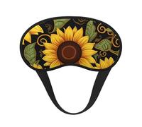 Schlafmaske, schöne Sonnenblumen-Augenmaske zum Schlafen, Verdunkelung, für Männer und Frauen, Schlafmaske, bequeme Augenbinde, Augenschatten für Nachtschlaf, Reisen, Nickerchen, Büro