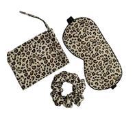 Schlafmaske seide 1 Set Schlaf-Augenmaske aus Seide mit passender Tasche, 1 Beutel mit Kordelzug for Reisen, 1 Haargummi mit Blumenmuster, Entspannungshilfe, mehrfarbig(NO.2)