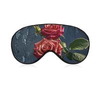 Schlafmaske, Shabby-Chic-Rosen, Schlafmaske mit verstellbarem Riemen, Augenbinde, Reise-Augenschutz, Augenmaske, Augenabdeckung, weiche Augenblenden zum Schlafen, Yoga