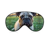 Schlafmaske, weich, bequem, Augenmaske mit verstellbarem Riemen, Augenabdeckung, englische Bulldogge, Augenschatten für Männer und Frauen, Arbeit, Reisen