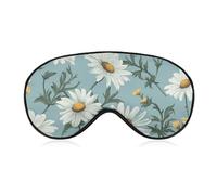 Schlafmaske, weich, bequem, Augenmaske mit verstellbarem Riemen, Augenabdeckung, Gänseblümchen, für Männer und Frauen, Arbeit, Reisen