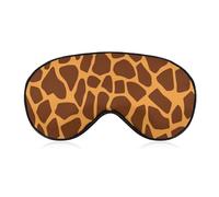 Schlafmaske, weich, bequem, Augenmaske mit verstellbarem Riemen, Augenabdeckung, Giraffen-Druck, Augenschatten für Männer und Frauen, Arbeit, Reisen