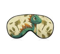 Schlafmaske, weich, bequem, Augenmaske mit verstellbarem Riemen, Augenabdeckung, niedlicher Cartoon-Dinosaurier, Augenschatten für Männer und Frauen, Arbeit, Reisen