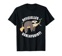 Schlafshirt Pyjama Schlafanzug Nachthemd Faultier T-Shirt