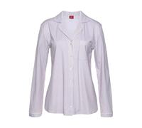 s.Oliver Pyjamaoberteil Damen V-Ausschnitt kurzarm bordeaux-gestreift Gr. 44/46