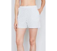 Schlafshorts JOOP "Cosy", Damen, Gr. 44, N-Gr, weiß (sanftes weiß aop), Jersey, Obermaterial: 95% Baumwolle, 5% Elasthan, gemustert, Basic kurz, Hosen, mit Cornflower-Allovermuster, elastischer Bund (