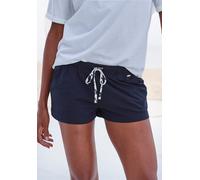 Schlafshorts LASCANA, Damen, Gr. 44/46, N-Gr, schwarz, Single Jersey, Obermaterial: 50% Baumwolle, 50% Viskose, unifarben, bequem kurz, Hosen, Uni oder mit schönem Animal-Print (24640967-44) schwarz