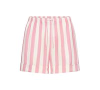 Schlafshorts S.OLIVER, Damen, Gr. 46, N-Gr, mauve gestreift, Web, Obermaterial: 100% Viskose, gestreift, loose fit kurz, Hosen, mit breitem Aufschlag am Saum (64991423-46) mauve gestreift