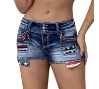 Schlaghose Jeans, Cross Jeans Damen, High Waist Shorts Hohe Taille Dehnbar Lässig Zerrissen Den Trendig Jeanshosen Löchern, Black Week Angebote 2025