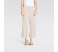 Schlaghose MAC "CARI", Damen, Gr. 36, N-Gr, beige (pumice stone ppt), Web, Obermaterial: 97% Baumwolle, 3% Elasthan, lang, Hosen (98497001-36) pumice stone ppt
