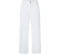 Schlaghose MAC "CARI", Damen, Gr. 44, N-Gr, weiß, Web, Obermaterial: 97% Baumwolle, 3% Elasthan, lang, Hosen (12978324-44) weiß