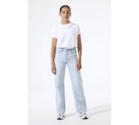Schlagjeans GARCIA "Ilvy", Mädchen, Gr. 134, N-Gr, blau (bleached), Denim/Jeans, Obermaterial: 100% Baumwolle, loose fit lang, Jeans, for Girls, mit weitem Bein (36914449-134) bleached