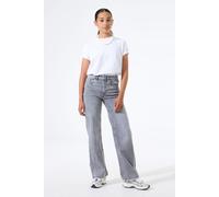 Schlagjeans GARCIA "Ilvy", Mädchen, Gr. 176, N-Gr, grau (light used), Denim/Jeans, Obermaterial: 99% Baumwolle, 1% Elasthan, loose fit lang, Jeans, for Girls, mit weitem Bein (78117858-176) light used