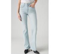 Schlagjeans LEVI'S "726 HR FLARE", Damen, Gr. 30, Länge 32, blau (flip through), Web, Obermaterial: 85% Baumwolle, 7% Lyocell, 6% Elastomultiester, 2% Elasthan, bootcut fit lang, Jeans (23751864-30) f