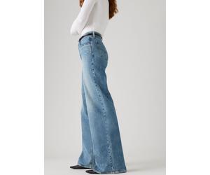 Schlagjeans LEVI'S "Levi's 728 High-Rise Wide-Leg Jeans", Damen, Gr. 31, Länge 32, blau (sweet success), Denim/Jeans, Obermaterial: 98% Baumwolle, 2% Elasthan, normal lang, Jeans, weite Beinform (4697