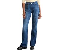 Schlagjeans MARC O'POLO "aus Cashmere Touch Denim", Damen, Gr. 32, Länge 32, dunkelblau, Obermaterial: 92% Baumwolle, 6% Elastomultiester, 2% Elasthan, unifarben, ausgestellt normal, Jeans (15625951-3