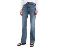 Schlagjeans MARC O'POLO "aus Organic-Cotton-Mix-Stretch", Damen, Gr. 30, Länge 32, blau (medium blau), Obermaterial: 98% Baumwolle, 2% Elasthan, unifarben, ausgestellt normal, Jeans (83705958-30) medi