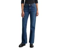 Schlagjeans MARC O'POLO "aus Organic-Cotton-Mix-Stretch", Damen, Gr. 31, Länge 32, dunkelblau authentic wash, Obermaterial: 98% Baumwolle, 2% Elasthan, unifarben, casual, ausgestellt normal, Jeans (37