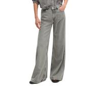Schlagjeans MARC O'POLO "aus weichem Lyocell-Baumwolle-Mix", Damen, Gr. 31, Länge 34, grau (light grau), Obermaterial: 76% Lyocell, 24% Baumwolle, unifarben, ausgestellt lang, Jeans (48621428-31) ligh