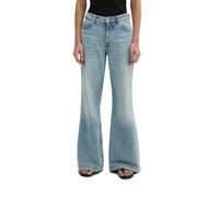 Schlagjeans MARC O'POLO "mit CIRCULOSE", Damen, Gr. 28, Länge 30, light blau, Obermaterial: 79% Baumwolle, 20% Viskose, 1% Elasthan, unifarben, ausgestellt normal, Jeans (76767225-28) light blau