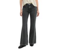 Schlagjeans MARC O'POLO "mit CIRCULOSE", Damen, Gr. 30, Länge 30, dunkelgrau, Obermaterial: 79% Baumwolle, 20% Viskose, 1% Elasthan, unifarben, ausgestellt normal, Jeans (79603528-30) dunkelgrau