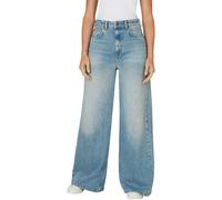 Schlagjeans PEPE JEANS "WIDE LEG JEANS UHW", Damen, Gr. 28, Länge 32, blau (used dirty blau), Denim/Jeans, Obermaterial: 100% Baumwolle, weit lang, Jeans (14857811-28) used dirty blau